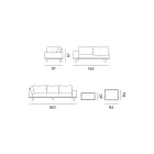 Outdoor Lounge in Black Aluminium with Ceramic Coffee Table - Ghislain Viadurini