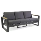 Outdoor Lounge Made of Aluminium and Polywood Armrests - City Viadurini