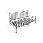 Artisan Garden Lounge with Iron Structure Made in Italy - Lisotto Viadurini