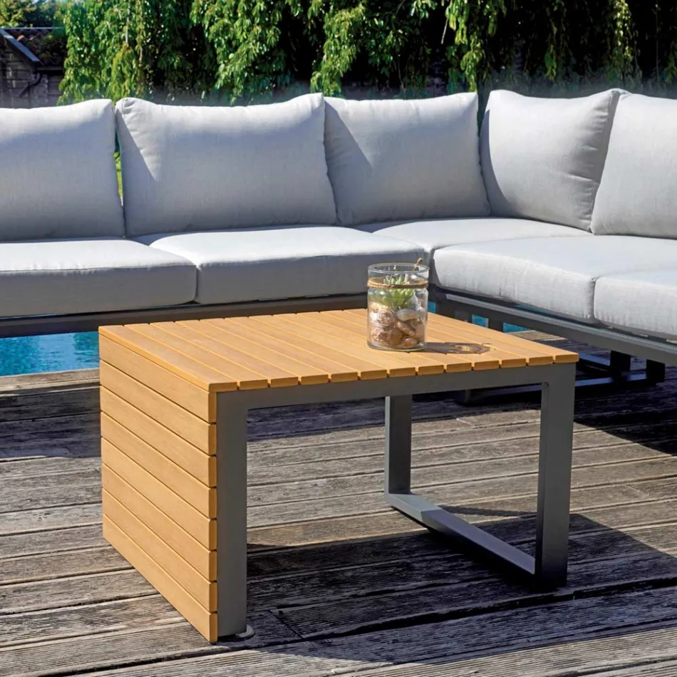 Garden Lounge Consisting of 2 Sofas and Central Table - Pippo Viadurini