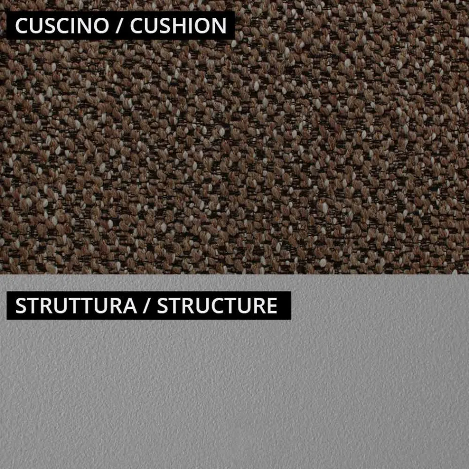 Garden lounge with 1 sofa and 2 armchairs Made in Italy - Planter Viadurini