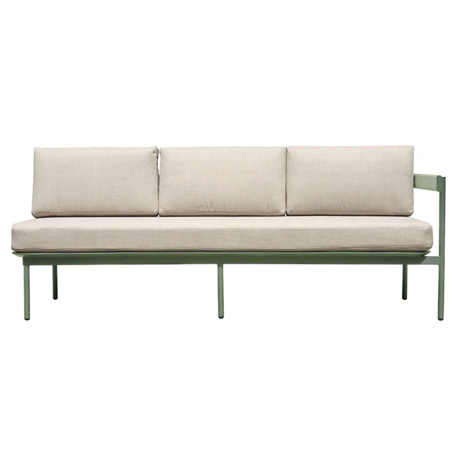 Garden Lounge with 2 Sofas and 1 Aluminium Coffee Table - Daisy Viadurini