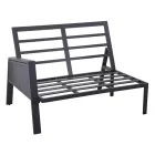Garden Lounge with Sofa and Coffee Table Made of Aluminium - Label Viadurini