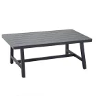 Garden Lounge with Sofa and Coffee Table Made of Aluminium - Label Viadurini