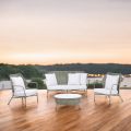 Garden lounge in Aluminium and Rope Weaving - Asteria