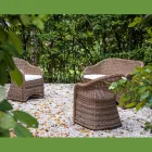 Garden lounge in Aluminium and Polyrattan Weaving - Melina Viadurini