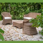 Garden lounge in Aluminium and Polyrattan Weaving - Melina Viadurini
