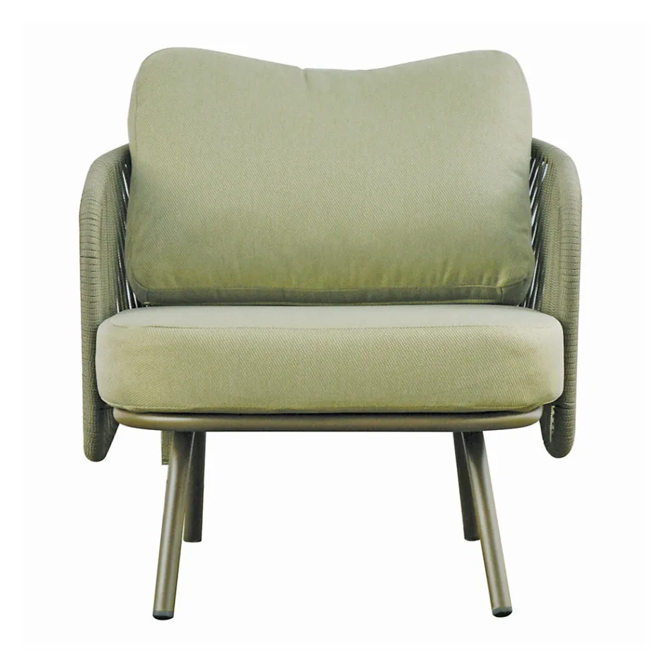 Red or Green Aluminium Garden Lounge - Regalrise Viadurini