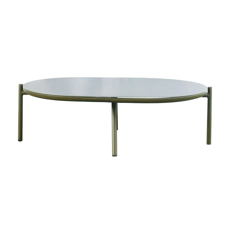 Red or Green Aluminium Garden Lounge - Regalrise Viadurini