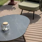 Red or Green Aluminium Garden Lounge - Regalrise Viadurini