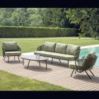 Red or Green Aluminium Garden Lounge - Regalrise Viadurini