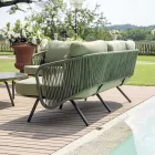 Red or Green Aluminium Garden Lounge - Regalrise Viadurini
