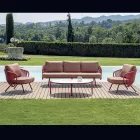 Red or Green Aluminium Garden Lounge - Regalrise Viadurini
