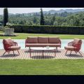 Red or Green Aluminium Garden Lounge - Regalrise