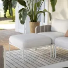 Galvanized Metal Garden Lounge and Fabric Cushions - Sognando Viadurini