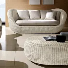 Garden lounge set in hand-woven polyrattan - Eder Viadurini