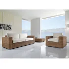 Hand Woven Polyrattan Garden Lounge - Yoko Viadurini