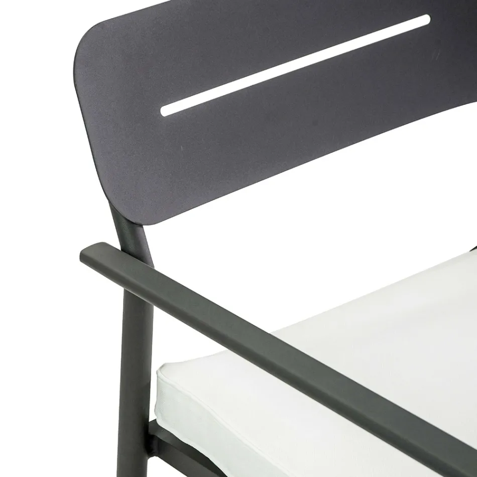 Garden Lounge Made of Aluminium with Different Finishes - Souvenir Viadurini