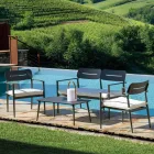 Garden Lounge Made of Aluminium of Different Finishes - Souvenir Viadurini