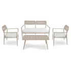 Garden Lounge Made of Aluminium of Different Finishes - Souvenir Viadurini