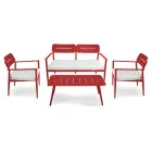 Garden Lounge Made of Aluminium of Different Finishes - Souvenir Viadurini