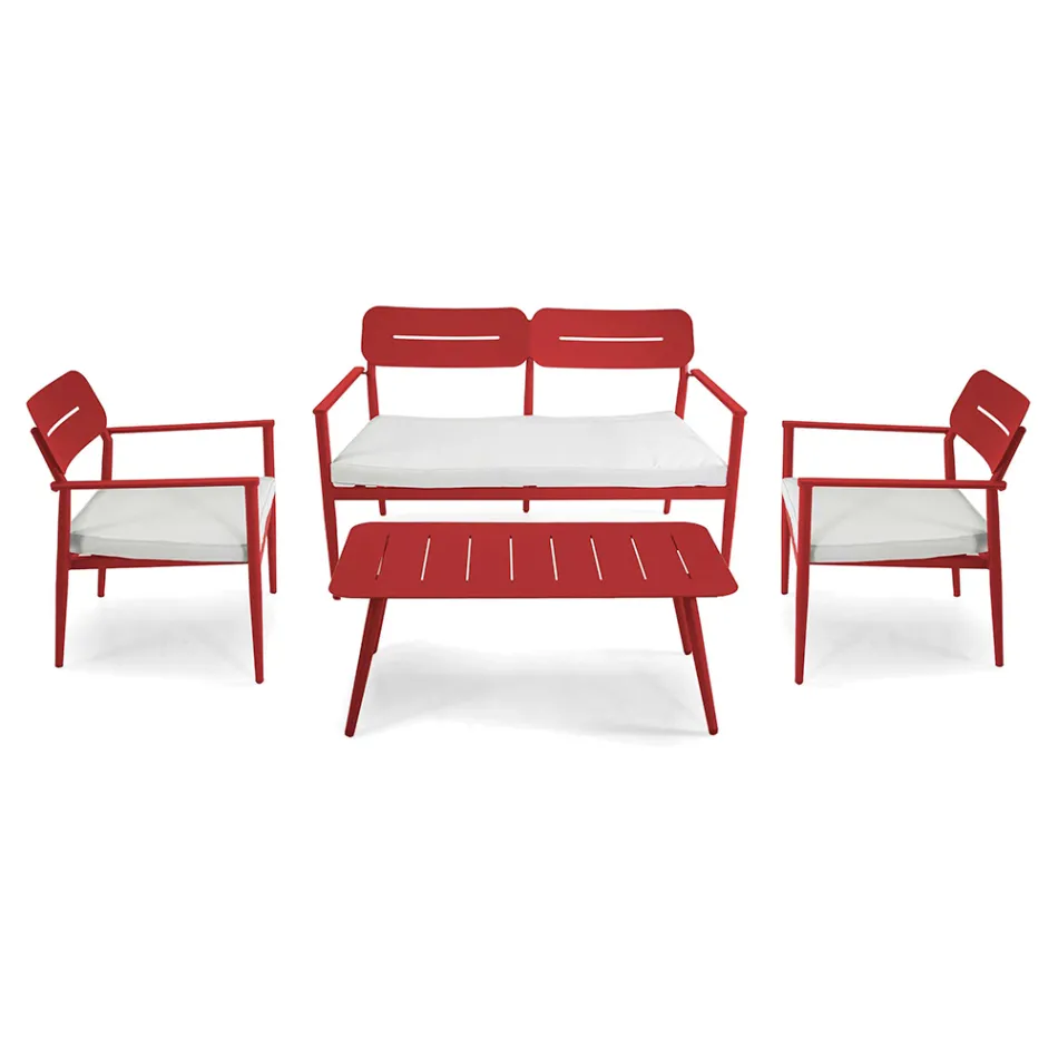 Garden Lounge Made of Aluminium of Different Finishes - Souvenir Viadurini
