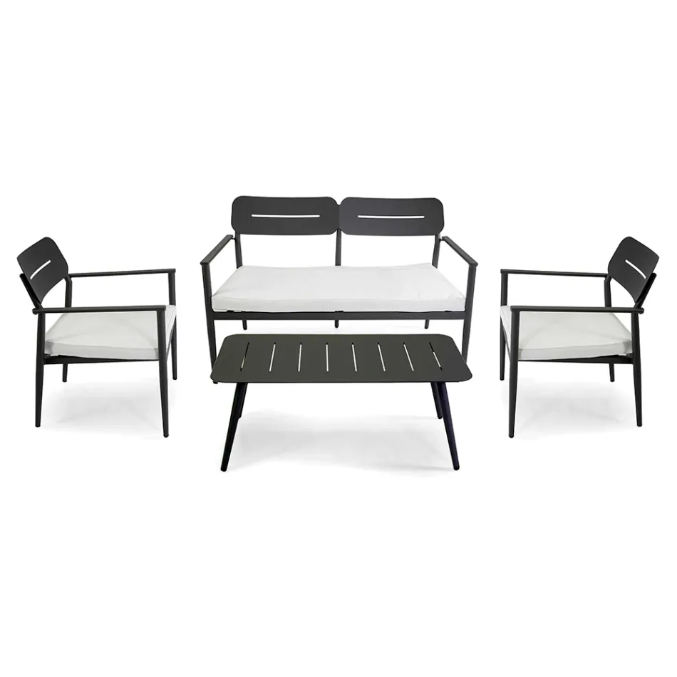 Garden Lounge Made of Aluminium of Different Finishes - Souvenir Viadurini