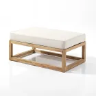 Garden Lounge Made of Teak with Cushions - Circe Viadurini