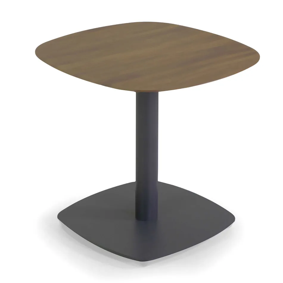 Aluminium Lounge with Thermal Transfer Wood Effect - Camper Viadurini