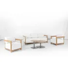 Aluminium Lounge with Thermal Transfer Wood Effect - Camper Viadurini