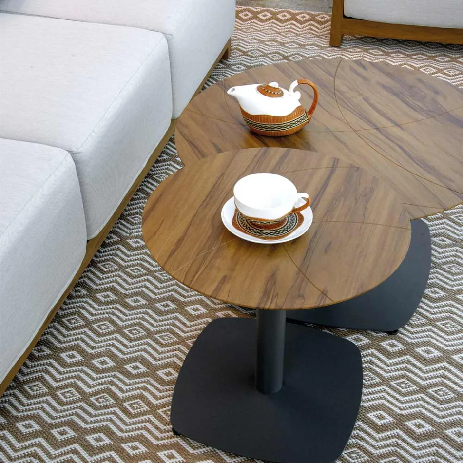 Aluminium Lounge with Thermal Transfer Wood Effect - Camper Viadurini