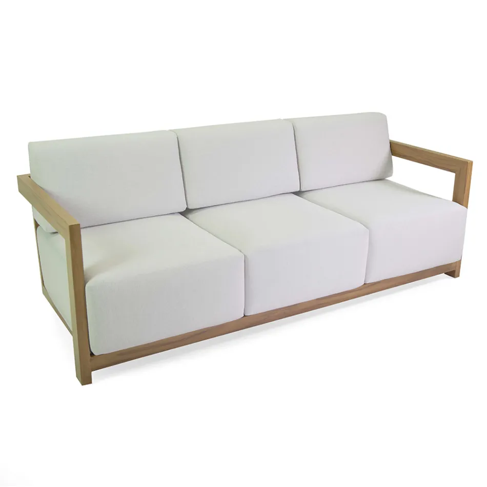 Aluminium Lounge with Thermal Transfer Wood Effect - Camper Viadurini