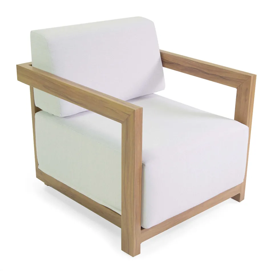 Aluminium Lounge with Thermal Transfer Wood Effect - Camper Viadurini