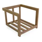 Aluminium Lounge with Thermal Transfer Wood Effect - Camper Viadurini