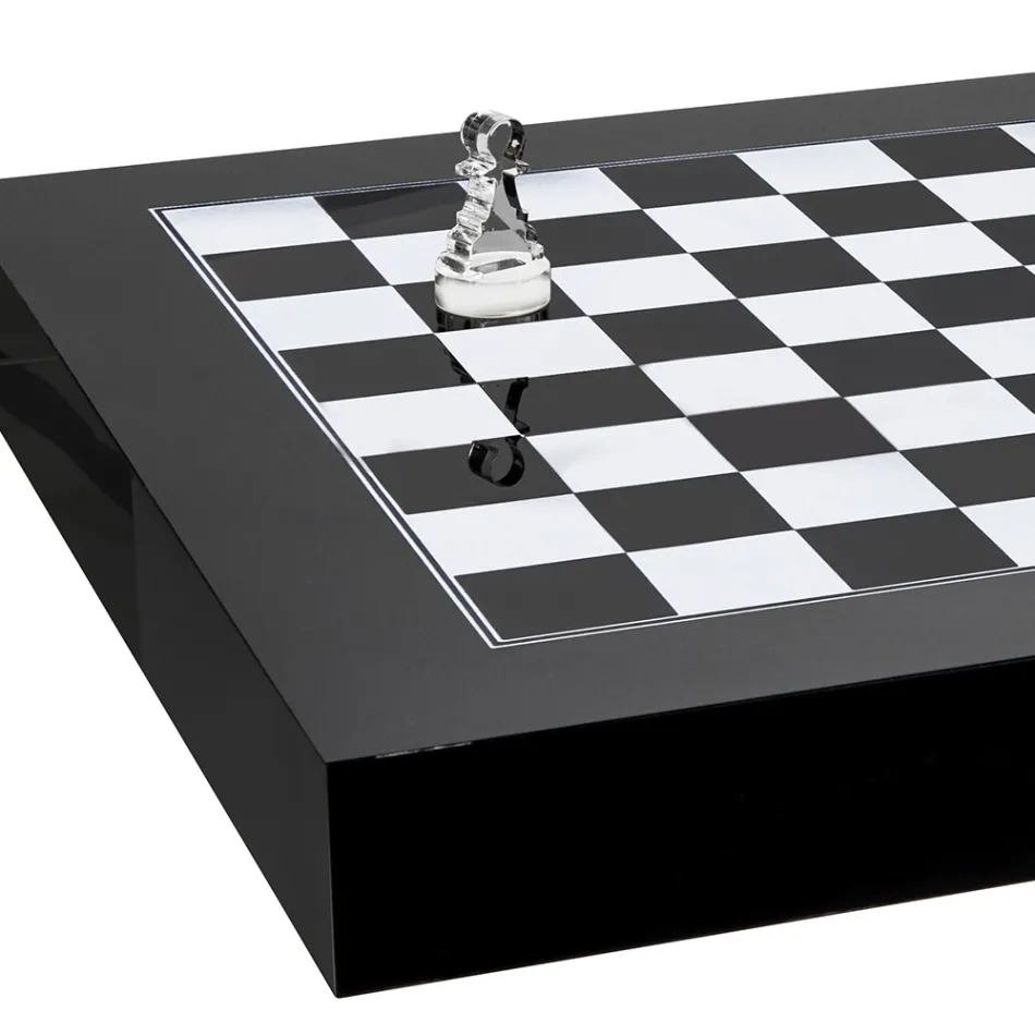 Chessboard for Chess and Design Checkers in Plexiglass Made in Italy - Chess Viadurini