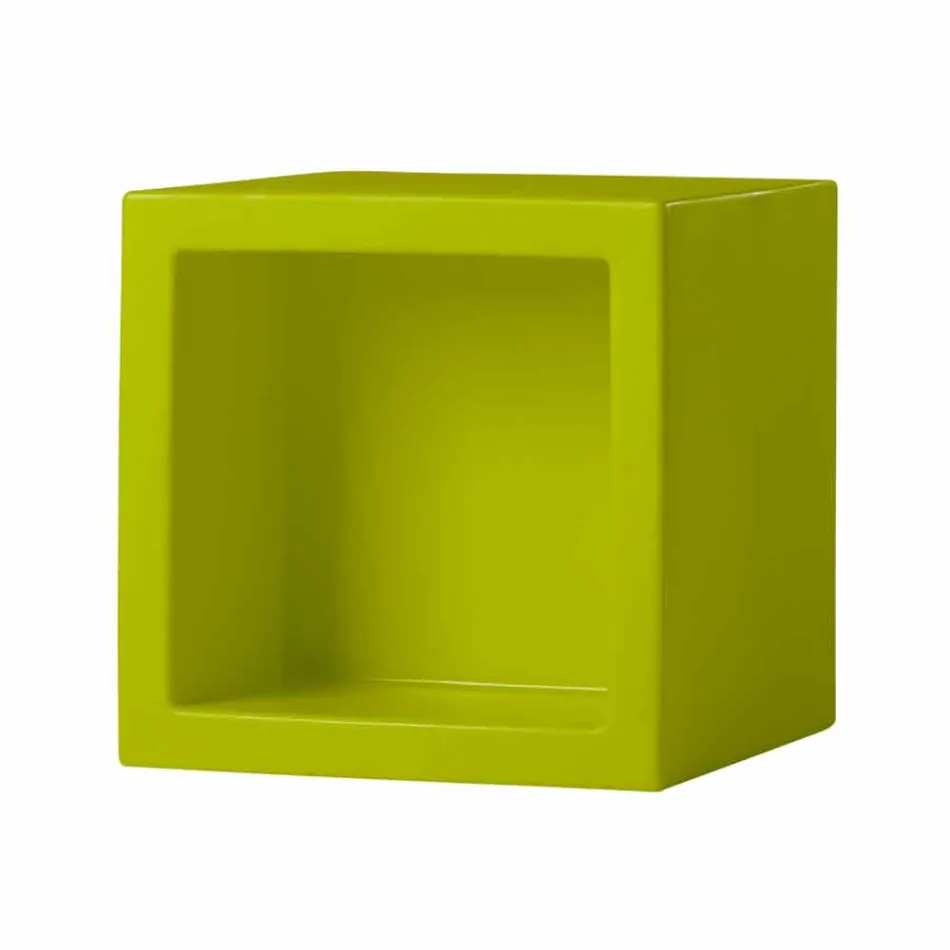 Cube colored shelf Slide Open Cube modern design made in Italy Viadurini
