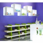 Cube luminous shelf Slide Open Cube modern design made in Italy Viadurini