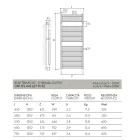 Classic Design Hydraulic Towel Warmer in Steel Made in Italy - Rome Viadurini