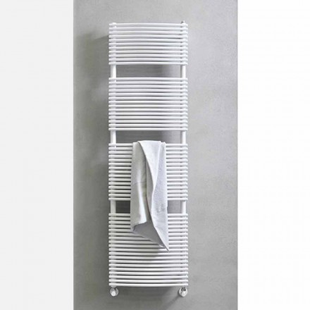 Vertical Design Hydraulic Bathroom Towel Warmer in Steel 1013 W - Griffin Viadurini