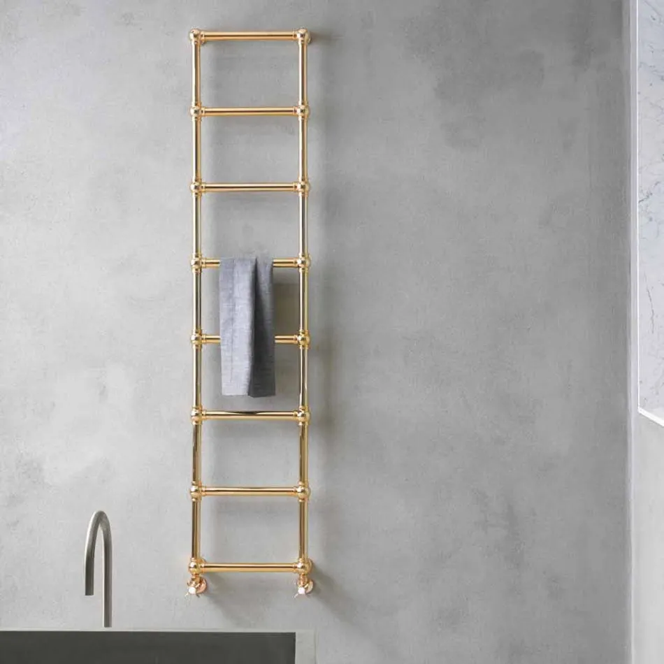 Hydraulic Modular Towel Warmer Brass Tube Gold 311 W - Caesar Viadurini