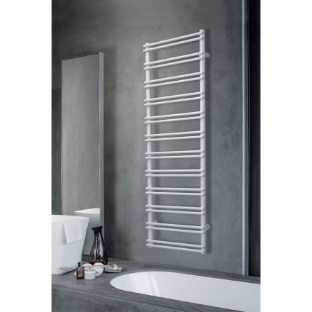 Towel Warmer with Electric System in Carbon Steel - Praline Viadurini
