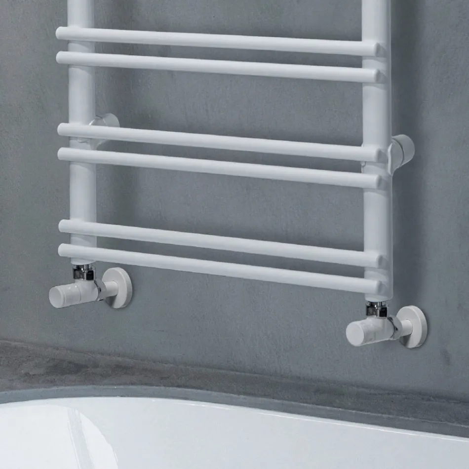 Carbon Steel Towel Warmer with Hydraulic System - Praline Viadurini