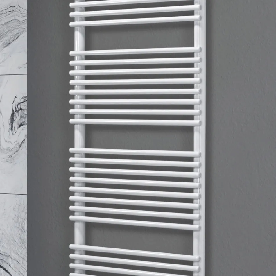 Towel Warmer with Mixed System and Steel Structure Made in Italy - Syrup Viadurini