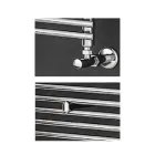Tubular Chrome Towel Warmer Up to 1050 Watt Made in Italy - Benji Viadurini