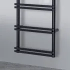 Electric towel warmer with vertical collectors Made in Italy - Ginger Viadurini