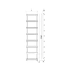 Electric towel warmer with vertical collectors Made in Italy - Ginger Viadurini