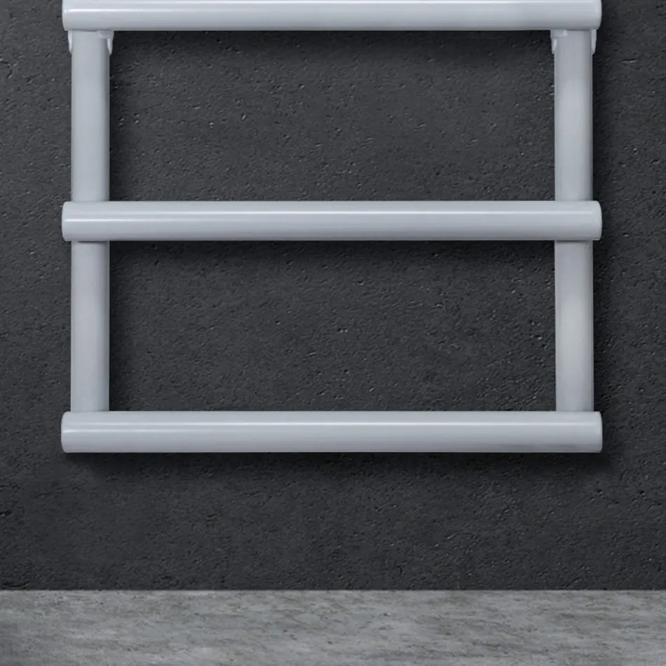 Electric Towel Warmer with Circular Elements Made in Italy - Strawberry Viadurini