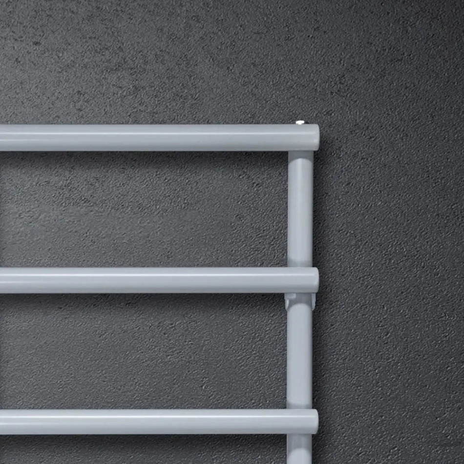 Electric Towel Warmer with Circular Elements Made in Italy - Strawberry Viadurini