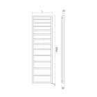 Electric Towel Warmer with Simple Queues in Steel Made in Italy - Pistachio Viadurini