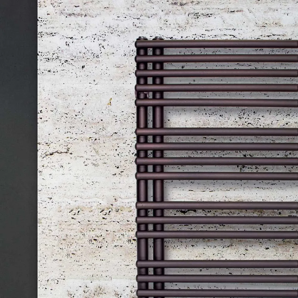 Electric Towel Warmer in Carbon Steel Made in Italy - Sour Cherries Viadurini